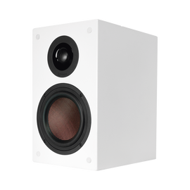 Altavoz de estantería Premium, 6.5 in Woofer, tweeter de 1in, Blanco