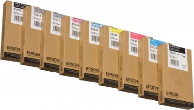 Epson UltraChrome K3 T5635 - 220 ml - cián claro - original - depósito de tinta - para Stylus Pro 7800, Pro 9800