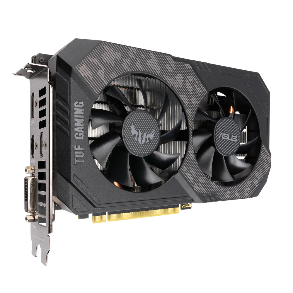 ASUS TUF-GTX1660TI-O6G-EVO-GAMING - OC Edition - tarjeta gráfica - GF GTX 1660 Ti - 6 GB GDDR6 - PCIe 3.0 - DVI, 2 x HDMI, DisplayPort