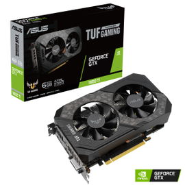 ASUS TUF-GTX1660TI-O6G-EVO-GAMING - OC Edition - tarjeta gráfica - GF GTX 1660 Ti - 6 GB GDDR6 - PCIe 3.0 - DVI, 2 x HDMI, DisplayPort