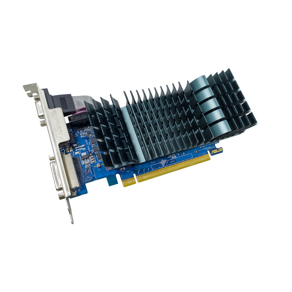 ASUS GT730-SL-2GD3-BRK - Tarjeta gráfica - GF GT 730 - 2 GB DDR3 - PCIe 2.0 - DVI, D-Sub, HDMI - sin ventilador