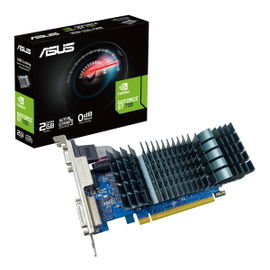 ASUS GT730-SL-2GD3-BRK - Tarjeta gráfica - GF GT 730 - 2 GB DDR3 - PCIe 2.0 - DVI, D-Sub, HDMI - sin ventilador