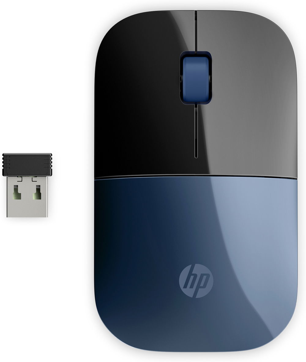 HP - Mouse - 2.4 GHz - Wireless - Blue - 7UH88AA#ABL HP - Mouse - 2.4 GHz - Wireless - Blue - 7UH88AA#ABL