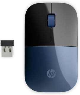 HP - Mouse - 2.4 GHz - Wireless - Blue - 7UH88AA#ABL