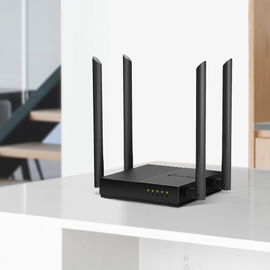 Router inalámbrico AC 1200 doble banda MU-MIMO, 1 puerto WAN 10/100/1000 Mbps Y 4 puertos LAN 10/100/1000 Mbps Router inalámbrico AC 1200 doble banda MU-MIMO, 1 puerto WAN 10/100/1000 Mbps Y 4 puertos LAN 10/100/1000 Mbps