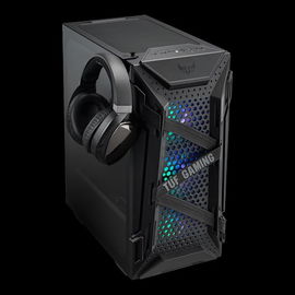 ASUS TUF Gaming GT301 - Mid tower - ATX - panel lateral con ventana (cristal templado) - USB/Audio