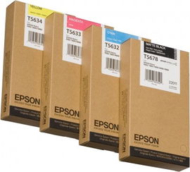 Epson UltraChrome K3 T5632 - 220 ml - cián - original - depósito de tinta - para Stylus Pro 7800, Pro 9800 Epson UltraChrome K3 T5632 - 220 ml - cián - original - depósito de tinta - para Stylus Pro 7800, Pro 9800