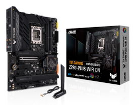 ASUS TUF Gaming Z790-Plus WiFi D4 - Placa base - ATX - Socket LGA1700 - Z790 Chipset - USB 3.2 Gen 1, USB 3.2 Gen 2, USB-C 3.2 Gen2, USB-C 3.2 Gen 2x2 - 2.5 Gigabit LAN, Wi-Fi 6, Bluetooth - Tarjeta gráfica (CPU necesaria) - HD Audio (8-canales)