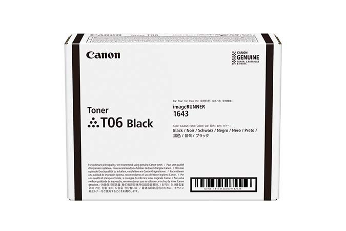 Canon T06 - Negro - original - cartucho de tóner - para imageRUNNER 1643i II, 1643iF, 1643iF II; i-SENSYS X 1643P