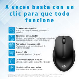 HP - 430 - Mouse - Wireless - Black