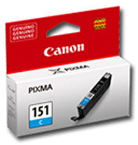 Canon CLI-151C - 7 ml - cián - original - depósito de tinta - para PIXMA iP7210, iX6810, MG5410, MG5510, MG6310