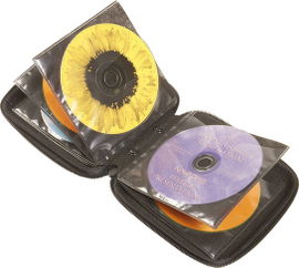 Case Logic CDE 24 - Billetera para discos CD/DVD - 24 discos - etilvinilacetato (EVA) - negro
