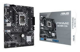 ASUS PRIME H610M-E D4 - Placa base - micro ATX - Socket LGA1700 - H610 Chipset - USB 3.2 Gen 1 - Gigabit LAN - Tarjeta gráfica (CPU necesaria) - HD Audio (8-canales)