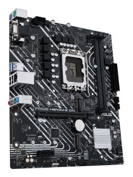 ASUS PRIME H610M-E D4 - Placa base - micro ATX - Socket LGA1700 - H610 Chipset - USB 3.2 Gen 1 - Gigabit LAN - Tarjeta gráfica (CPU necesaria) - HD Audio (8-canales)