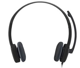 Logitech Audífonos con Micrófono H151, Alámbrico, 3.5mm, Negro 