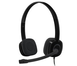 Logitech Audífonos con Micrófono H151, Alámbrico, 3.5mm, Negro 