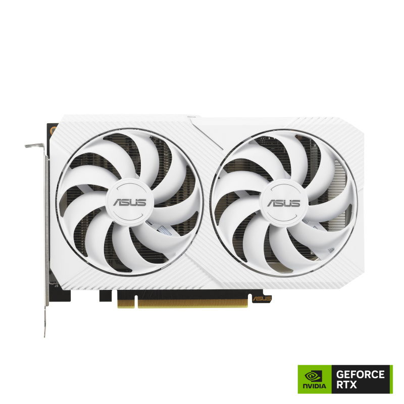 ASUS Dual GeForce RTX 3060 - OC Edition - tarjeta gráfica - GF RTX 3060 - 8 GB GDDR6 - PCIe 4.0 - HDMI, 3 x DisplayPort - blanco