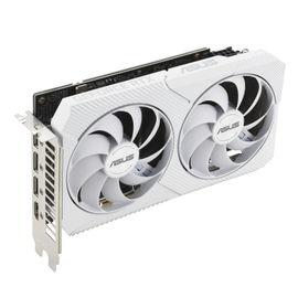 ASUS Dual GeForce RTX 3060 - OC Edition - tarjeta gráfica - GF RTX 3060 - 8 GB GDDR6 - PCIe 4.0 - HDMI, 3 x DisplayPort - blanco