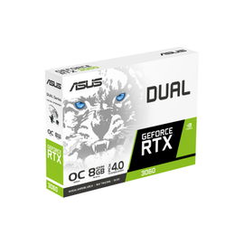 ASUS Dual GeForce RTX 3060 - OC Edition - tarjeta gráfica - GF RTX 3060 - 8 GB GDDR6 - PCIe 4.0 - HDMI, 3 x DisplayPort - blanco