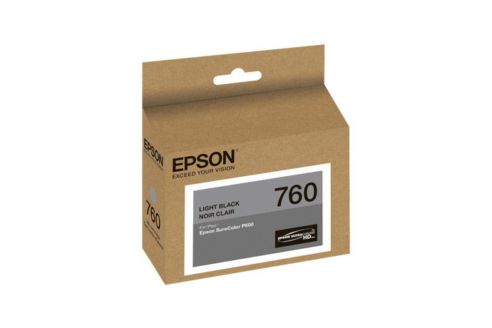 Epson 760 - 25.9 ml - negro claro - original - cartucho de tinta - para SureColor SC-P600 Epson 760 - 25.9 ml - negro claro - original - cartucho de tinta - para SureColor SC-P600