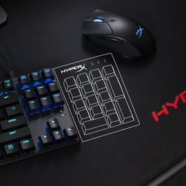 HyperX - Keyboard - Wired / Wireless - English - Ergonomic Design - Aqua blue