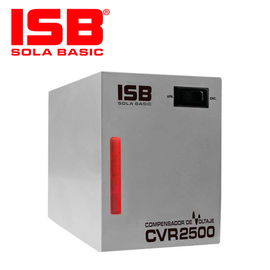 COMPENSADOR DE VOLTAJE PARA LINEA BLANCA SOLA BASIC CVR 2500 . 2500VA /1500W.IDEAL PARA REFRIGERADORES / CENTROS DE LAVADO / BOMBAS DE AGUA.MANTIENE LOS NIVELES OPTIMOS DE UN MOTOR.
