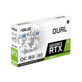 ASUS Dual GeForce RTX 3060 Ti - OC Edition - tarjeta gráfica - GF RTX 3060 Ti - 8 GB GDDR6X - PCIe 4.0 - HDMI, 3 x DisplayPort - blanco