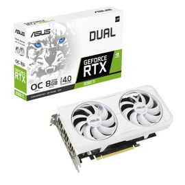 ASUS Dual GeForce RTX 3060 Ti - OC Edition - tarjeta gráfica - GF RTX 3060 Ti - 8 GB GDDR6X - PCIe 4.0 - HDMI, 3 x DisplayPort - blanco