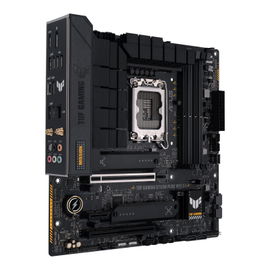 ASUS TUF GAMING B760M-PLUS WIFI D4 - Placa base - micro ATX - Socket LGA1700 - B760 Chipset - USB 3.2 Gen 1, USB 3.2 Gen 2, USB-C 3.2 Gen 2x2 - 2.5 Gigabit LAN, Wi-Fi 6, Bluetooth - Tarjeta gráfica (CPU necesaria) - HD Audio (8-canales)