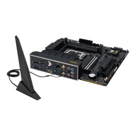 ASUS TUF GAMING B760M-PLUS WIFI D4 - Placa base - micro ATX - Socket LGA1700 - B760 Chipset - USB 3.2 Gen 1, USB 3.2 Gen 2, USB-C 3.2 Gen 2x2 - 2.5 Gigabit LAN, Wi-Fi 6, Bluetooth - Tarjeta gráfica (CPU necesaria) - HD Audio (8-canales)