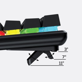 HyperX Alloy Origins 60 - Teclado - retroiluminación - USB-C - QWERTY - EE. UU. - interruptor: HyperX Red - negro
