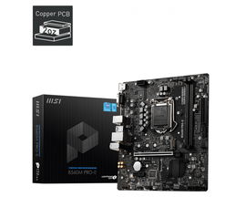 MSI B560M PRO-E - Placa base - micro ATX - Socket LGA1200 - B560 Chipset - USB 3.2 Gen 1 - Gigabit LAN - Tarjeta gráfica (CPU necesaria) - HD Audio (8-canales) MSI B560M PRO-E - Placa base - micro ATX - Socket LGA1200 - B560 Chipset - USB 3.2 Gen 1 - Gigabit LAN - Tarjeta gráfica (CPU necesaria) - HD Audio (8-canales)