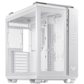 ASUS TUF Gaming GT502 - Mid tower - ATX - panel lateral con ventana (cristal templado) - sin fuente de alimentación - blanco - USB/Audio