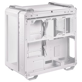 ASUS TUF Gaming GT502 - Mid tower - ATX - panel lateral con ventana (cristal templado) - sin fuente de alimentación - blanco - USB/Audio