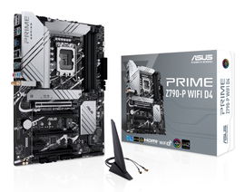 ASUS PRIME Z790-P WIFI D4 - Placa base - ATX - Socket LGA1700 - Z790 Chipset - USB 3.2 Gen 1, USB 3.2 Gen 2, USB-C 3.2 Gen2, USB-C 3.2 Gen 2x2 - 2.5 Gigabit LAN, Wi-Fi 6, Bluetooth - Tarjeta gráfica (CPU necesaria) - HD Audio (8-canales)