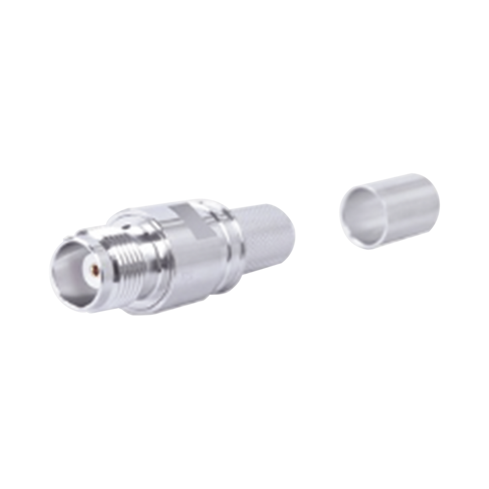 Conector TNC Hembra /Polaridad Inversa, Plegable Hex. con Pin Cautivo para cables Tipo RG8/LMR400