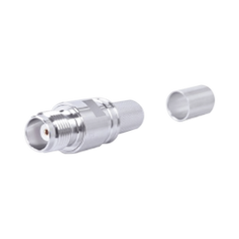 Conector TNC Hembra /Polaridad Inversa, Plegable Hex. con Pin Cautivo para cables Tipo RG8/LMR400