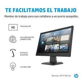 Monitor HP - P19b - G4 - LCD Monitor - 18.5