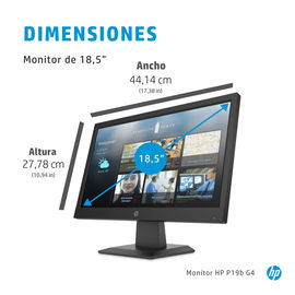 Monitor HP - P19b - G4 - LCD Monitor - 18.5