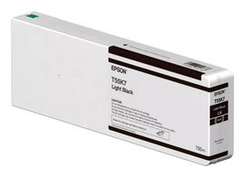 Epson T55K7 - 700 ml - negro claro - original - cartucho de tinta - para SureColor SC-P6000, SC-P7000, SC-P7000V, SC-P8000, SC-P9000, SC-P9000V
