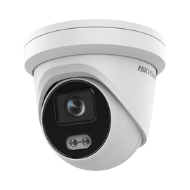 Turret IP 4 Megapixel / Imagen a color 24/7 / Lente 4 mm / Luz Blanca 40 mts / Exterior IP67 / Micrófono Integrado / WDR 120 dB / Audio y Alarma