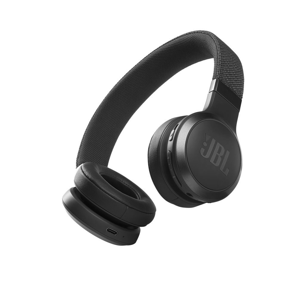 JBL LIVE 460NC - Auriculares con diadema con micro - en oreja - Bluetooth - inalámbrico, cableado - cancelación de sonido activo - conector de 3,5 mm - negro JBL LIVE 460NC - Auriculares con diadema con micro - en oreja - Bluetooth - inalámbrico, cableado - cancelación de sonido activo - conector de 3,5 mm - negro