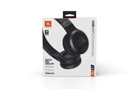 JBL LIVE 460NC - Auriculares con diadema con micro - en oreja - Bluetooth - inalámbrico, cableado - cancelación de sonido activo - conector de 3,5 mm - negro JBL LIVE 460NC - Auriculares con diadema con micro - en oreja - Bluetooth - inalámbrico, cableado - cancelación de sonido activo - conector de 3,5 mm - negro