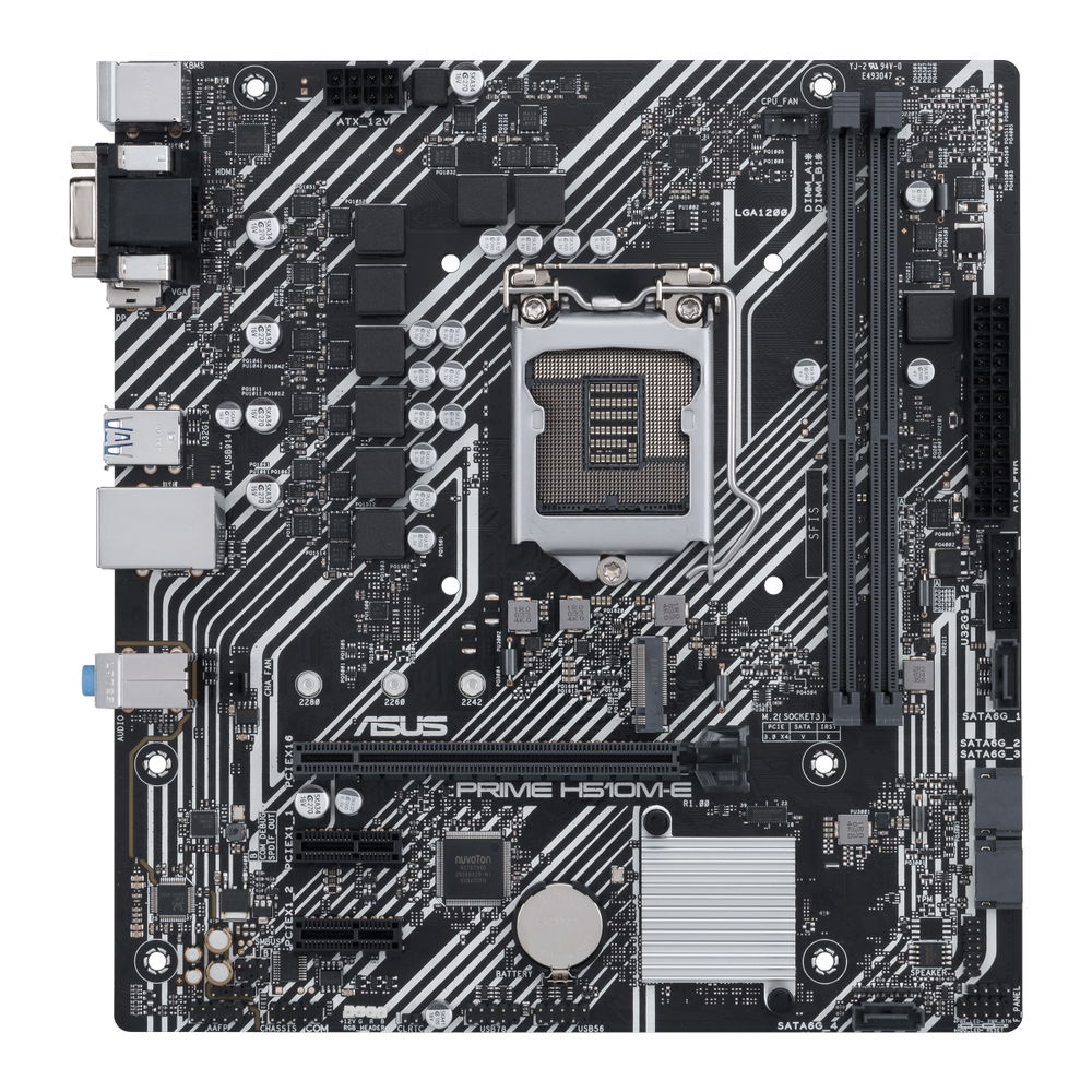 ASUS - PRIME H510M-E - Motherboard - Micro ATX - LGA1200 Socket - Intel H510