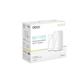 KIT 2 Routers Inalámbrico MESH Interior para Hogar / Triple Banda Wi-Fi 7 BE9300 Mbps / 2 Puerto 2.5 Gigabit WAN/LAN / 4 Antenas Internas / Operación Multi-Link MLO / Administración Mediante la App Deco (iOS, Android) / HomeShield KIT 2 Routers Inalámbrico MESH Interior para Hogar / Triple Banda Wi-Fi 7 BE9300 Mbps / 2 Puerto 2.5 Gigabit WAN/LAN / 4 Antenas Internas / Operación Multi-Link MLO / Administración Mediante la App Deco (iOS, Android) / HomeShield