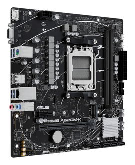 ASUS PRIME A620M-K - Placa base - micro ATX - Socket AM5 - AMD A620 Chipset - USB 3.2 Gen 1 - Gigabit LAN - Tarjeta gráfica (CPU necesaria) - HD Audio (8-canales)