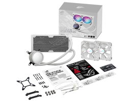 ASUS ROG RYUO III 240 ARGB - White Edition - sistema de refrigeración líquida del procesador - (para: AM4, LGA1200, LGA1700, AM5, LGA115x Socket) - cobre - 120 mm - blanco