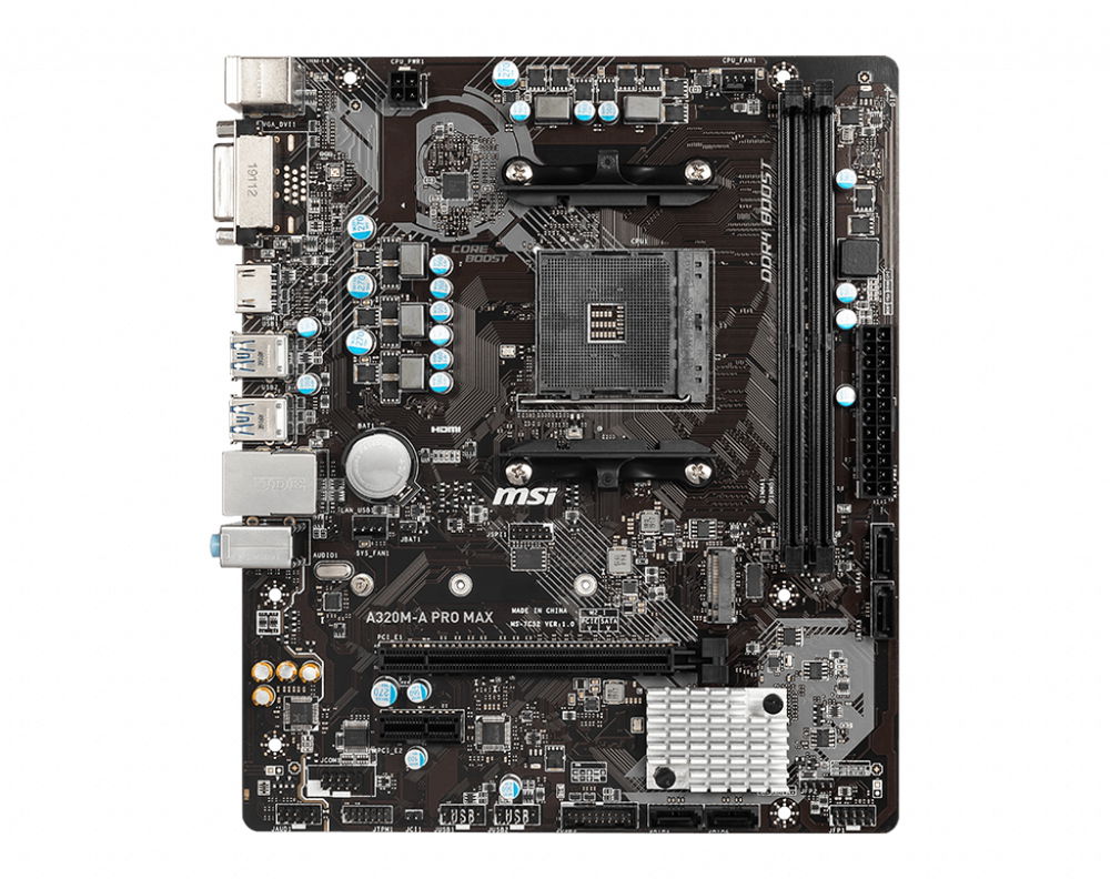 MSI A320M-A PRO MAX - Placa base - Socket AM4