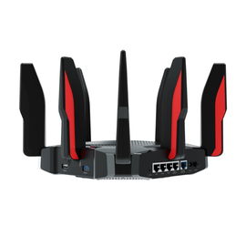 TP-Link Archer GX90 V1 - Enrutador inalámbrico - Ethernet / Fast Ethernet / Gigabit Ethernet / IEEE 802.11ax (Wi-Fi 6) / IEEE 802.11n / IEEE 802.11ac / IEEE 802.11b / IEEE 802.11a / IEEE 802.11g / 2.5 Gigabit Ethernet - 6.6 Gbps - Enrutador para jueg