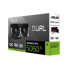 ASUS - DUAL-RTX5060TI-O16G - PCI Express 5.0 x16 - NVIDIA - GeForce RTX 5060 Ti - GDDR7 - DisplayPort / HDMI